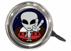 Cheap ✔️ Mon Ster Swell Bell Chrome Bicycle & Scooter Bells 🔔 -electric-bicycle Shop alien