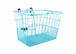 Best Sale 🌟 Sunlite Lift-Off Wire Basket With Mesh Bottom 🎁 -electric-bicycle Shop baby blue