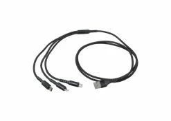 Best Pirce 😉 Mon Ster 49" Braided 3-in-1 USB Cable For Lightning, USB-C, & Micro USB Chargers 🔔