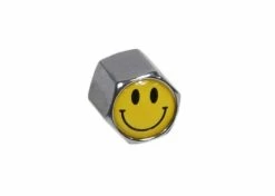 Best Pirce 🥰 Mon Ster Mister Smiley Chrome Valve Stem Cap 😉