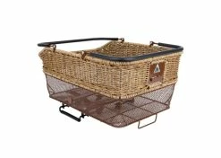Budget 👍 Mon Ster Market Basket DLX Rear Wicker Basket For Bicycles (Axiom) ⭐