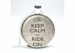 Wholesale 🛒 Mon Ster Keep Calm And Ride On Pendant & Chain ✔️