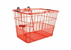 Best Sale 🌟 Sunlite Lift-Off Wire Basket With Mesh Bottom 🎁 -electric-bicycle Shop orange 3
