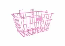 Cheap 😀 Mon Ster Pink Lift-Off Front Basket For Bikes & Scooters 🥰