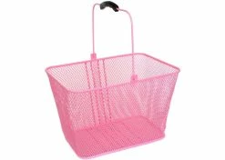 Cheapest ⭐ Mon Ster Pink Mesh Lift-Off Front Basket For Bikes & Scooters 🥰