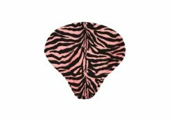 Discount 🥰 Mon Ster Pink Zebra Faux Fur Cruiser Saddle Seat Cover For Bikes & Scooters 😉