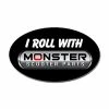 Wholesale 🎁 Mon Ster "I Roll With Monster Scooter Parts" Sticker 😀