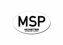 Budget ✨ Mon Ster "MSP" White Logo Sticker 😉