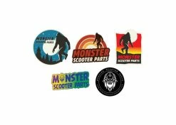 Budget π Monster Scooter Parts Sasquatch Sticker π₯°