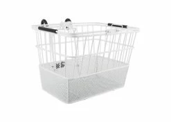 Best Sale 🌟 Sunlite Lift-Off Wire Basket With Mesh Bottom 🎁 -electric-bicycle Shop white 8