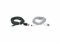 Budget 🤩 Mon Ster Braided Micro USB Charging Cable For Samsung S3, S4, & Note 2 😀