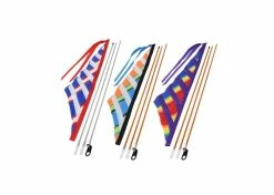 Promo 🔔 AlveyTech Multicolor Sail Flag For Bikes & Scooters 😀