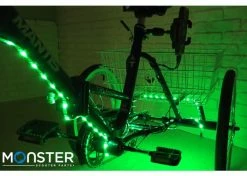 Best Sale 😍 Mon Ster LED Bicycle Strip Light, USB Battery Bank, & Holder Kit 🌟 -electric-bicycle Shop x98 9505 4